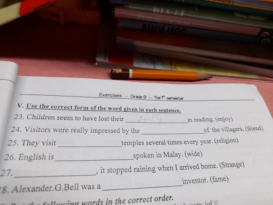 bài tập tiếng anh lớp 5